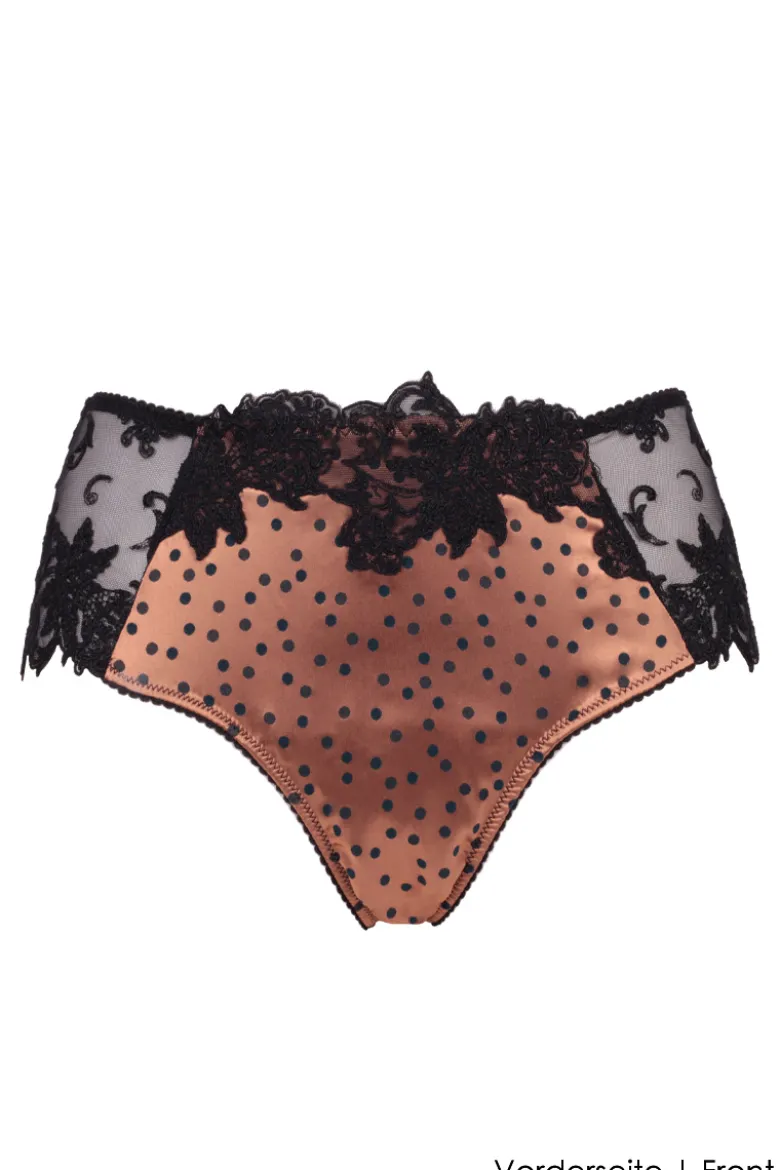 Ambra Lingerie - Jacquard Satin Shorty - Bronze