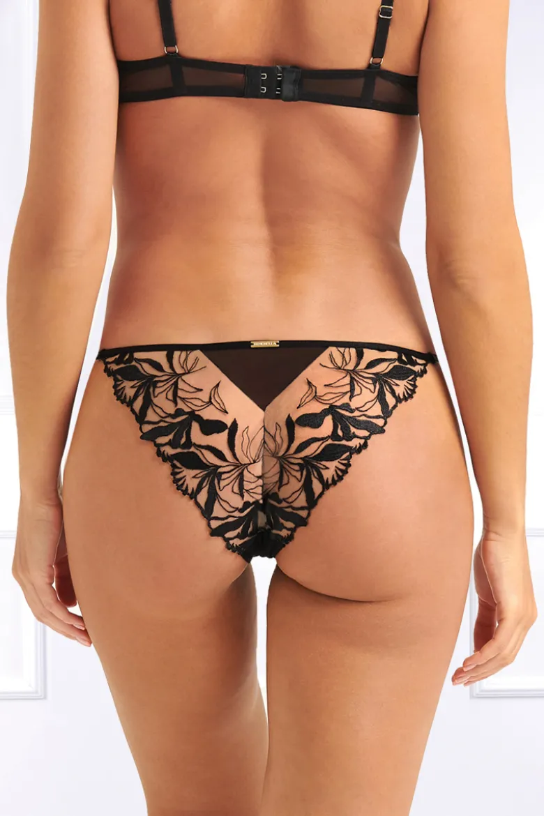 Bluebella - Persephone Brazilian Slip - Haut Schwarz