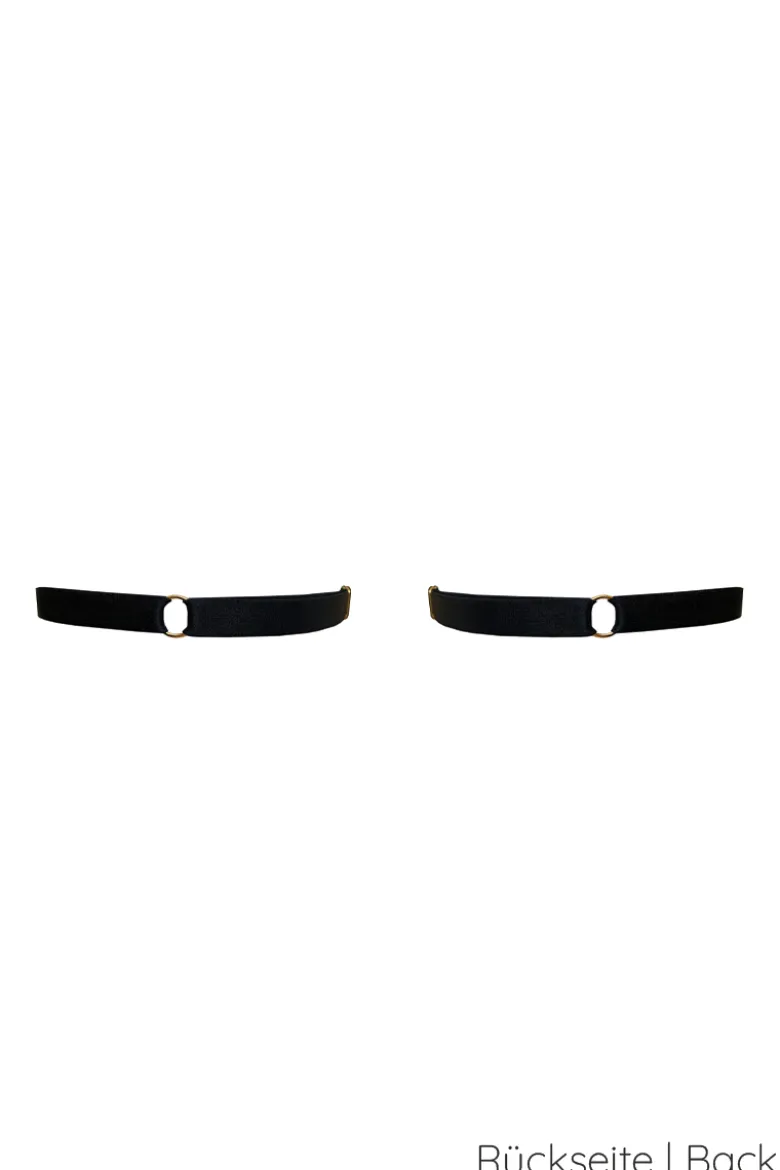 Bordelle Lingerie - Circe Strap Garters Set - Schwarz
