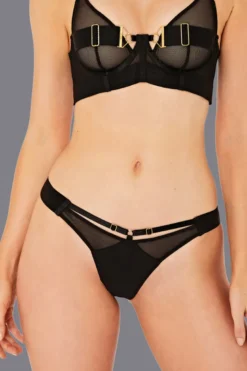 Bordelle Lingerie - Rey Thong - Schwarz