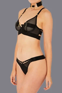 Bordelle Lingerie - Rey Thong - Schwarz