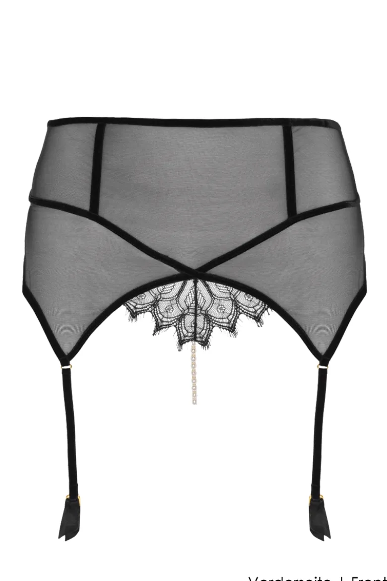 Bracli - Kyoto Strumpfhalter Perlenstring - Schwarz