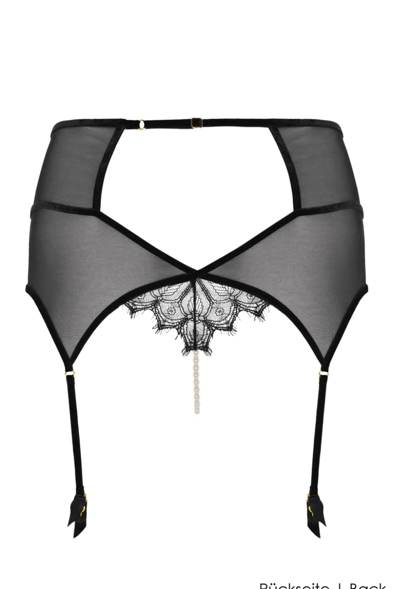 Bracli - Kyoto Strumpfhalter Perlenstring - Schwarz