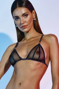Bracli - Manhattan Crossed Bra Triangel BH - Schwarz