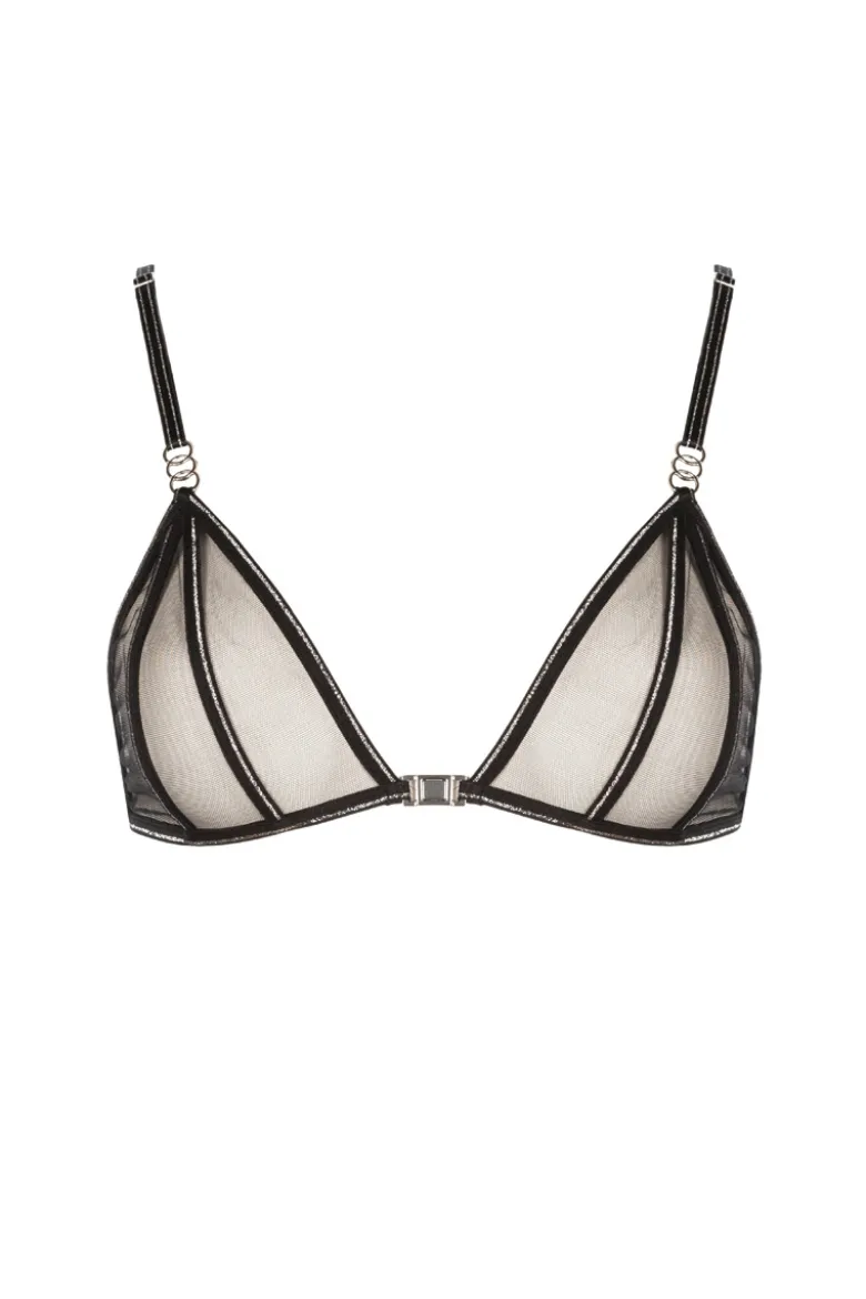 Bracli - Manhattan Crossed Bra Triangel BH - Schwarz