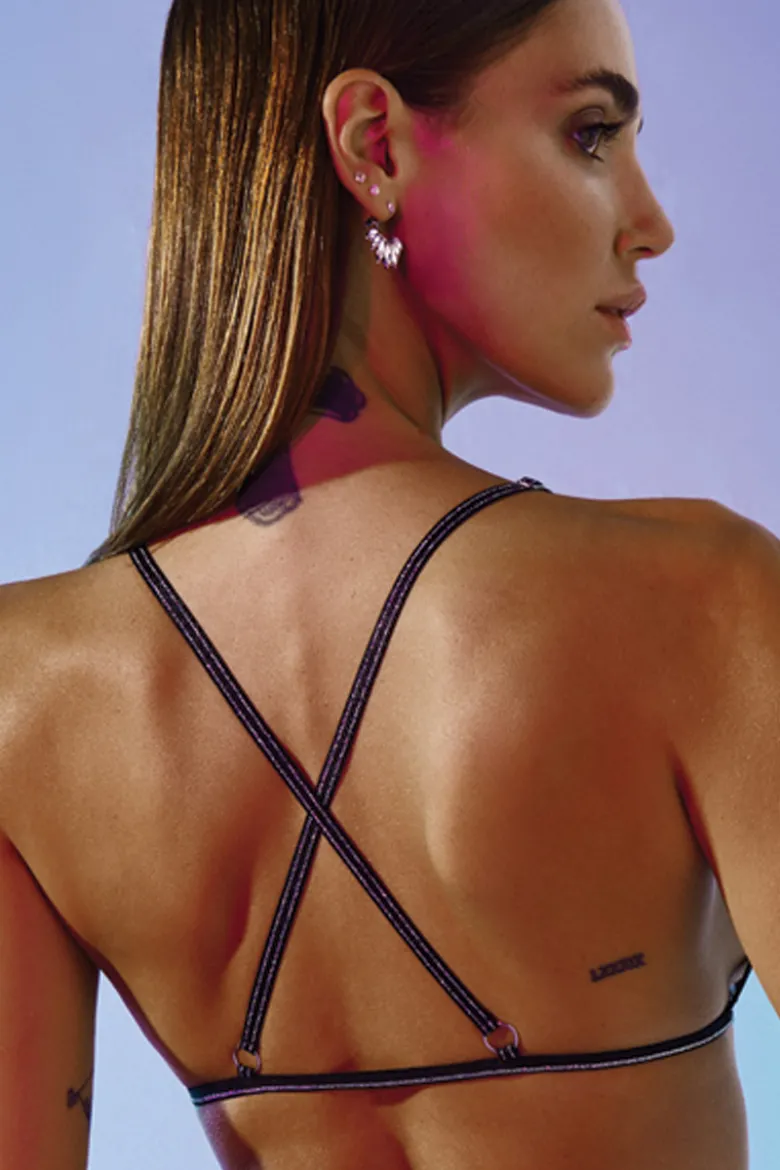 Bracli - Manhattan Crossed Bra Triangel BH - Schwarz