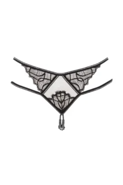 Bracli - Manhattan Panty Perlenstring - Schwarz