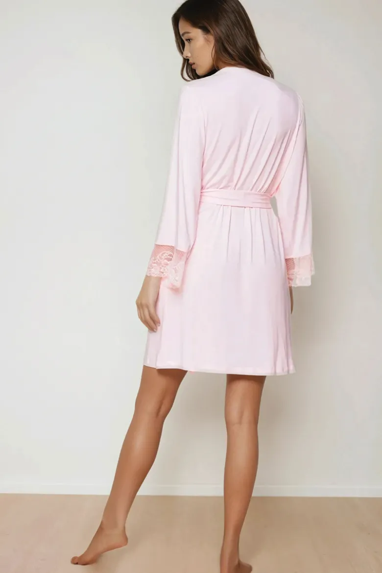 Coemi - Aurora Micromodal Kimono - Rosa