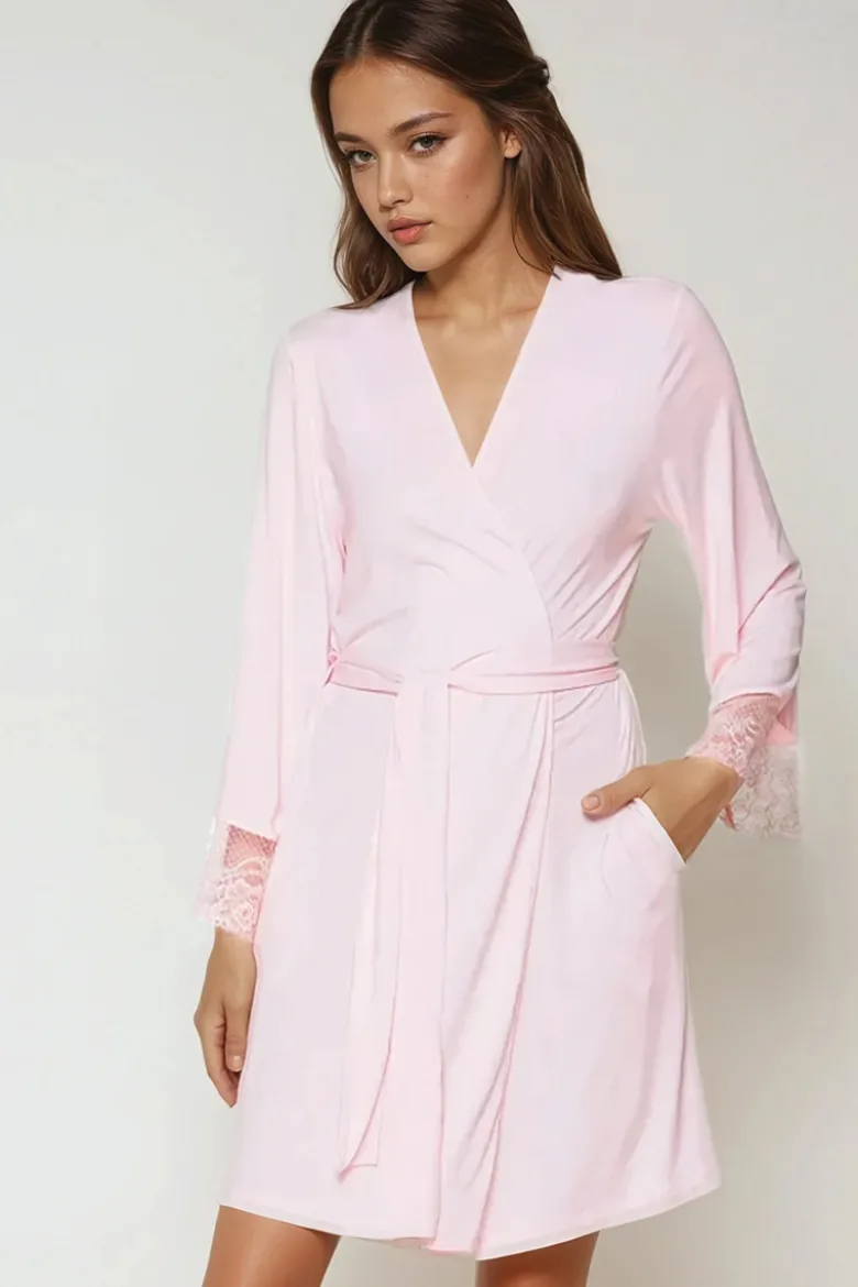 Coemi - Aurora Micromodal Kimono - Rosa
