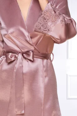 Coemi - Eline Satin Kimono - Dusty Pink