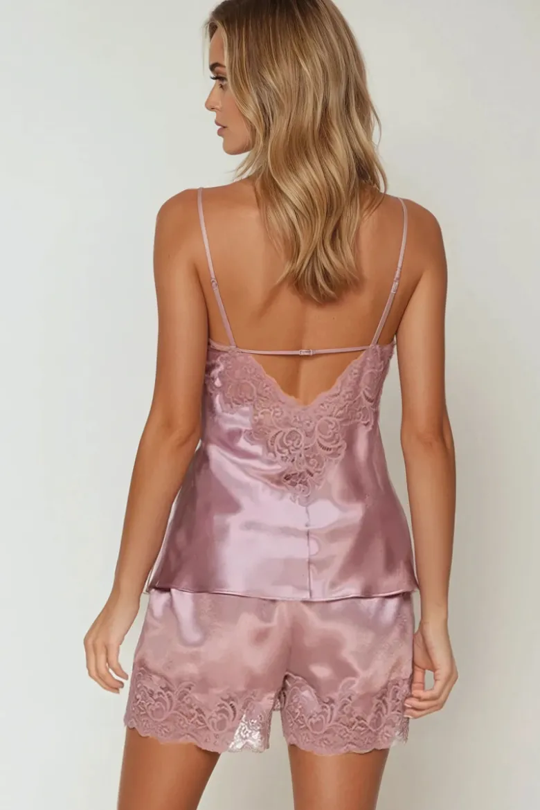 Coemi - Eline Satin Pyjama - Dusty Pink