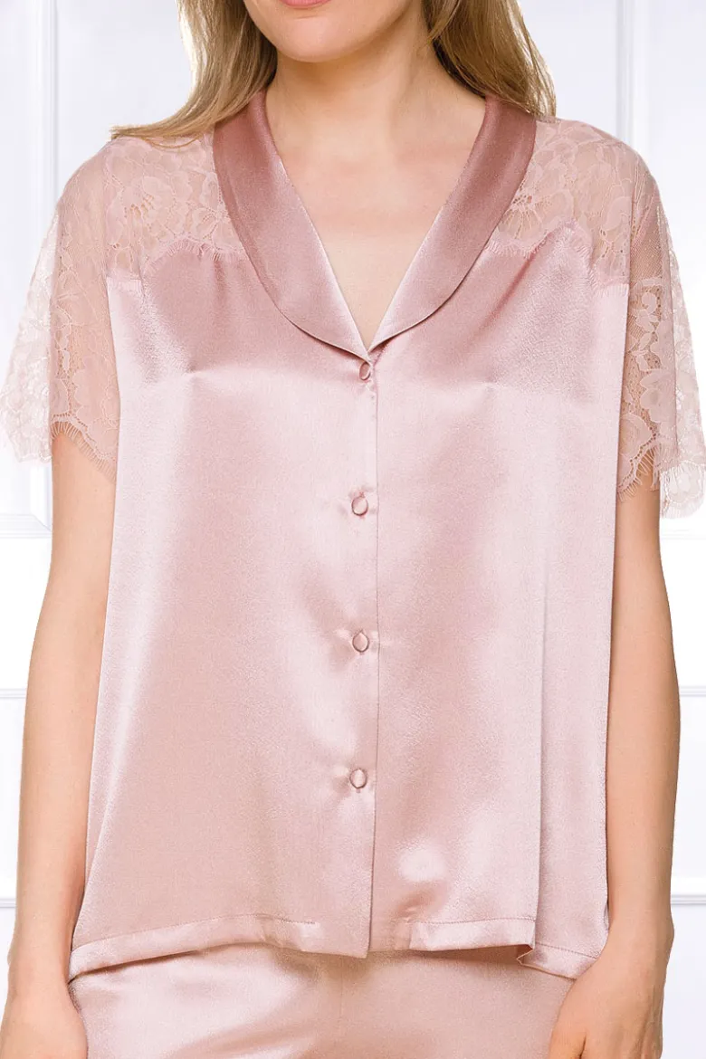 Coemi - Federica Satin Pyjama - Puder
