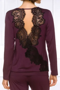 Coemi - Harlow Pyjama Set - Damson/Schwarz