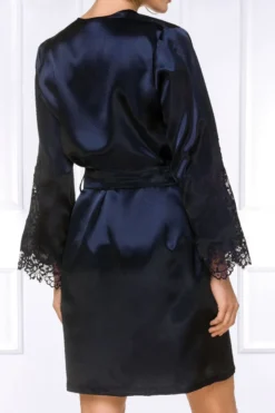 Coemi - Kristina Satin Kimono - Dark Navy