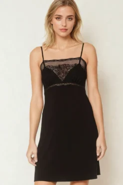 Coemi - Lucie sexy Nachthemd - Schwarz