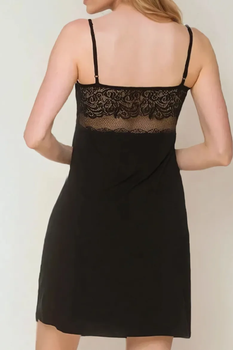 Coemi - Lucie sexy Nachthemd - Schwarz