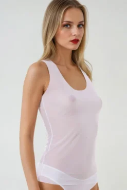 Cotton Club Basics - Lingerie Top Anna - Weiss