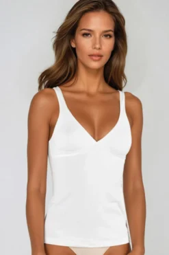 Cotton Club Basics - Lingerie Top Mietta - Weiss