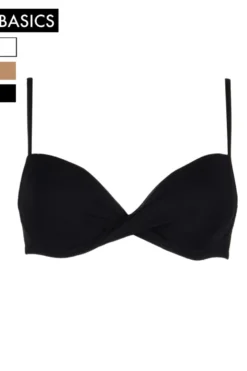 Cotton Club Basics - Push-up BH Diletta - Schwarz