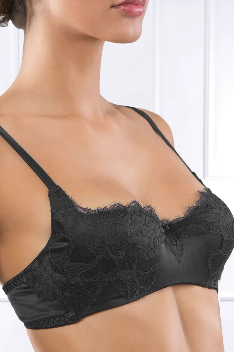 Cotton Club Seide - Seiden BH - Vigoroso - Schwarz