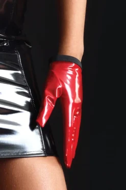 Maison Catanzaro - Molly Vinyl Handschuhe - Rot
