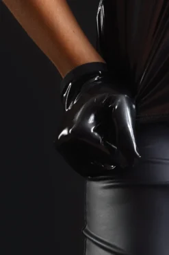 Maison Catanzaro - Molly Vinyl Handschuhe - Schwarz