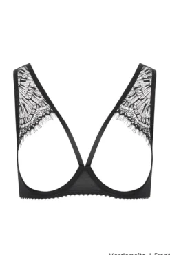 Maison Close - Accroche Coeur BH Ouvert - Schwarz