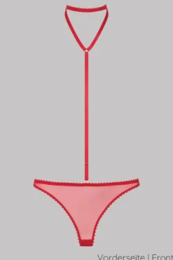 Maison Close - Accroche Coeur Harness String - Rot