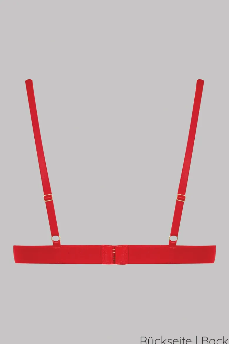 Maison Close - Accroche Coeur Triangel BH - Rot