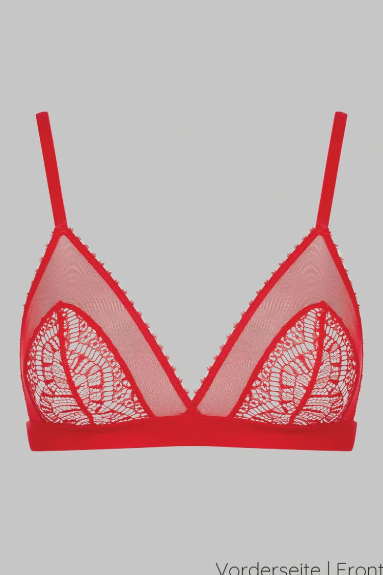 Maison Close - Accroche Coeur Triangel BH - Rot