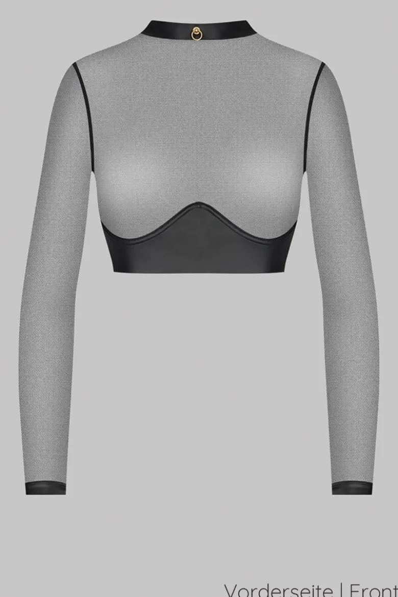 Maison Close - Chambre Noire Bolero Top - Wetlook Schwarz