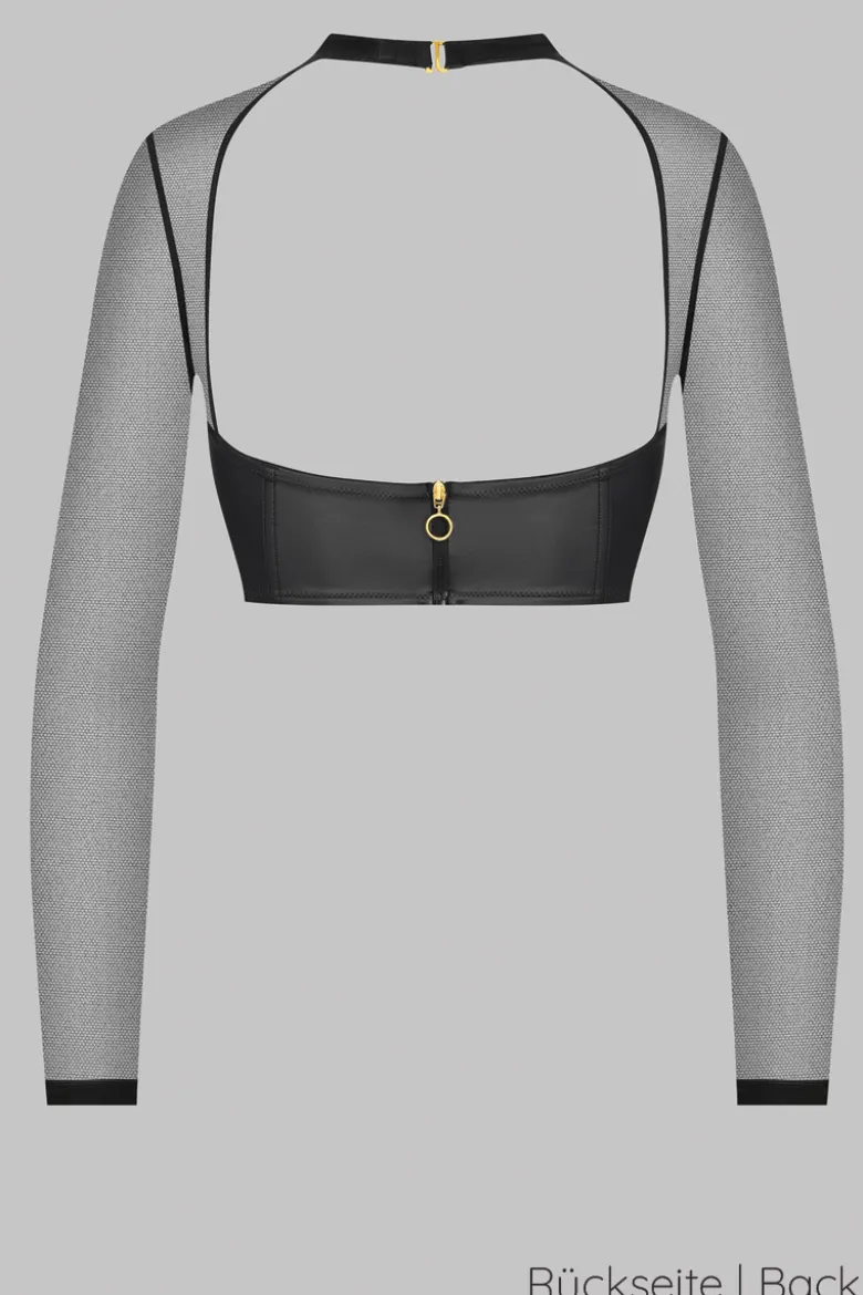 Maison Close - Chambre Noire Bolero Top - Wetlook Schwarz