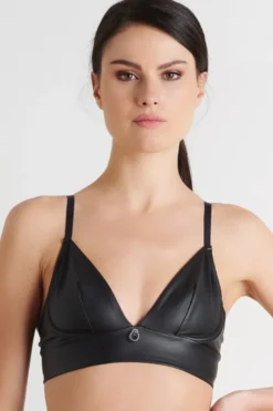 Maison Close - Chambre Noire Bralette - Wetlook Schwarz