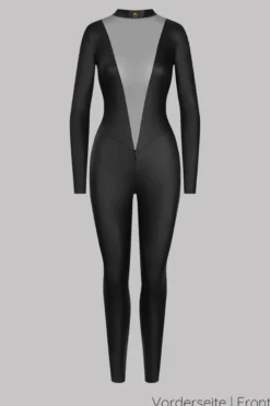 Maison Close - Chambre Noire Catsuit Ouvert - Wetlook Schwarz