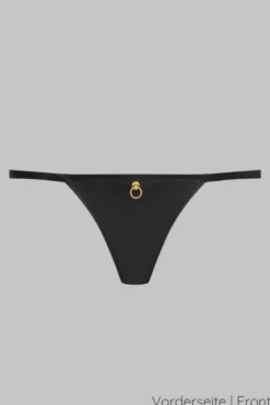 Maison Close - Chambre Noire Mini String - Wetlook Schwarz