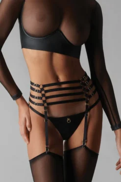 Maison Close - Chambre Noire Strapsgürtel - Schwarz