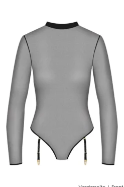 Maison Close - Corps a Corps Langarm Stringbody - Schwarz