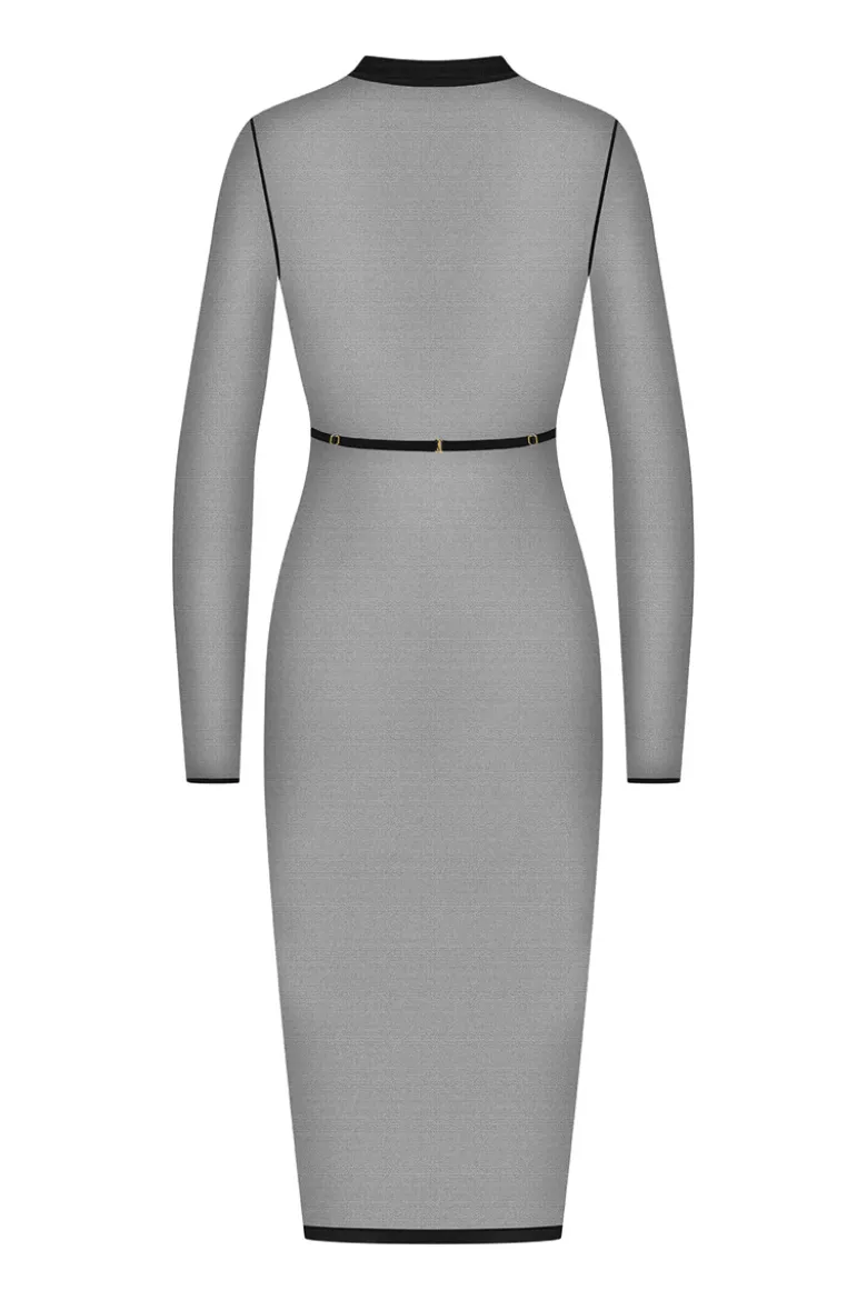 Maison Close - Corps a Corps Midi Dress mit Harness - Schwarz