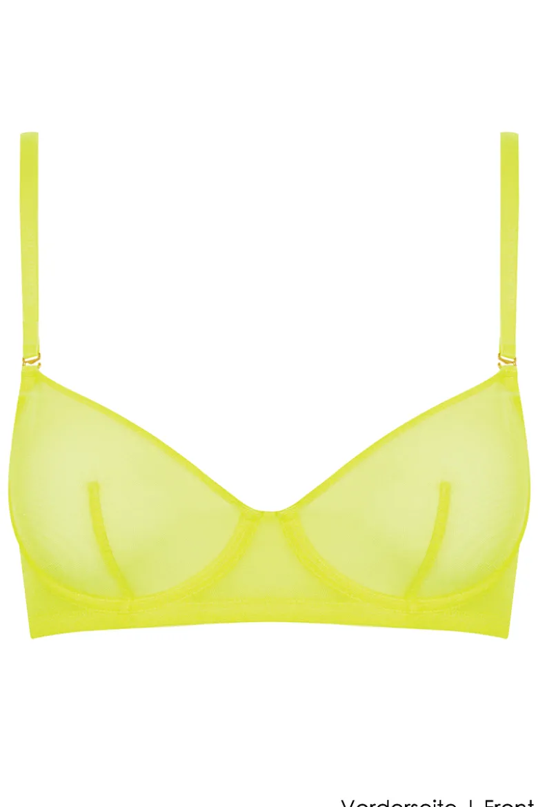 Maison Close - Corps a Corps Neon Balconette BH - Gelb/Gold
