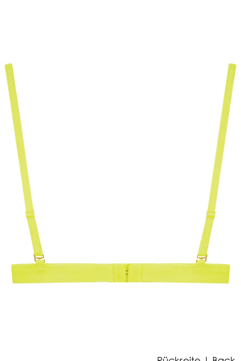 Maison Close - Corps a Corps Neon Triangel BH - Gelb/Gold