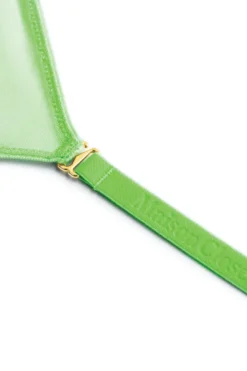 Maison Close - Corps a Corps Neon Triangel BH - Grün/Gold