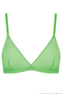 Maison Close - Corps a Corps Neon Triangel BH - Grün/Gold