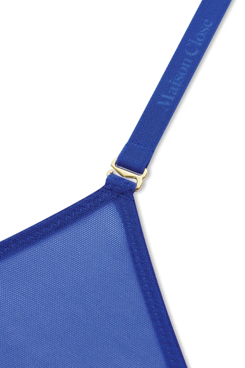 Maison Close - Corps a Corps Neon Triangel BH - Blau