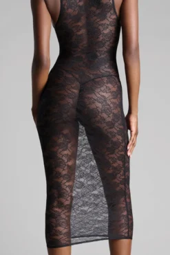 Maison Close - Flashback Midi Dress - Schwarz