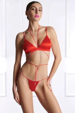 Maison Close - French Kiss Triangel BH - Rot