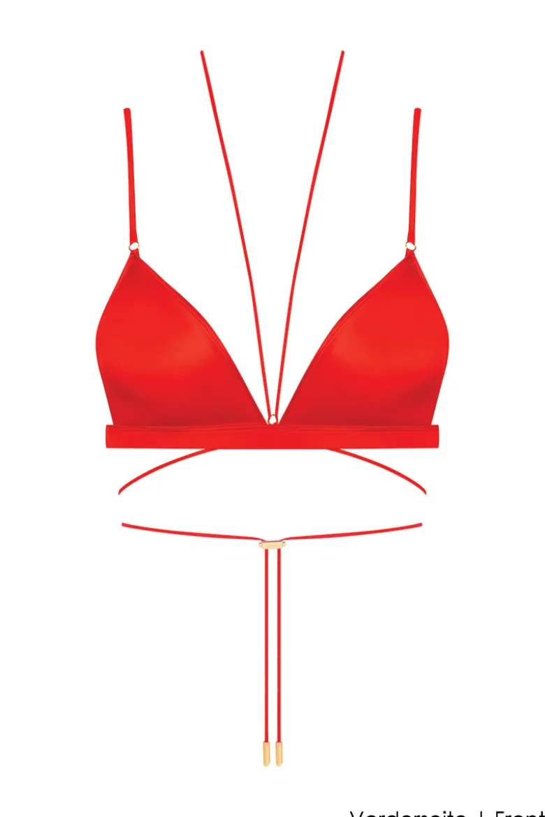 Maison Close - French Kiss Triangel BH - Rot