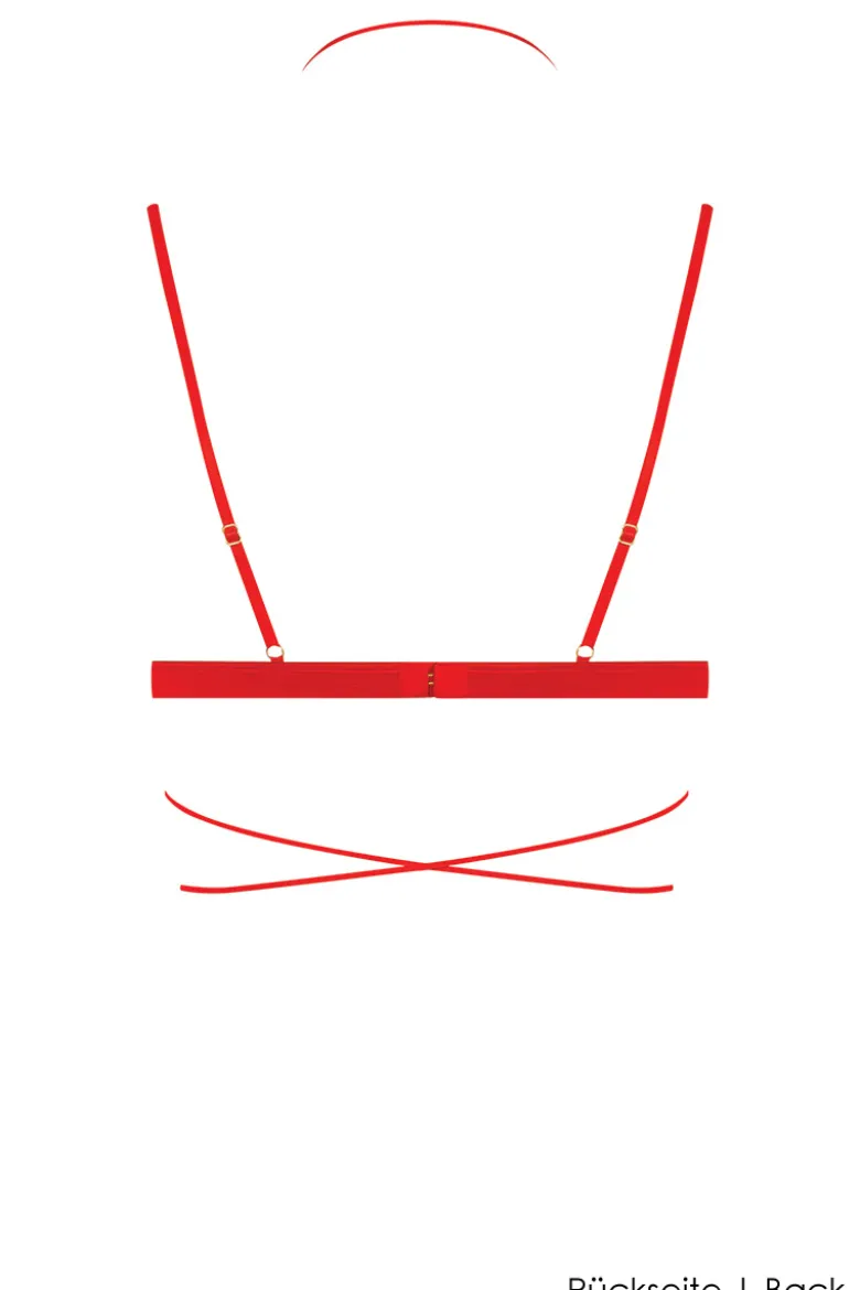 Maison Close - French Kiss Triangel BH - Rot