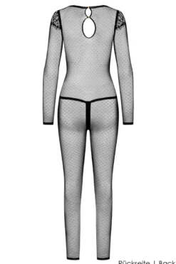 Maison Close - Inspiration Divine Catsuit Ouvert - Schwarz