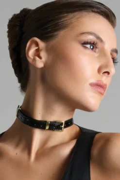 Maison Close - La Liaison Choker Halsband - Schwarz