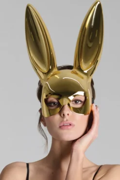 Maison Close - Mirror Bunny Mask - Gold